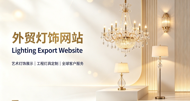 外贸灯饰独立站定制搭建实战案例｜J9官方网站出口企业双语网站建设制作全流程解析